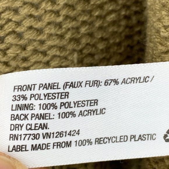 Womens Xhilaration Size S Faux Fur Vest Target Releasae 2014  Knit Sweater 3132 - Picture 4 of 7